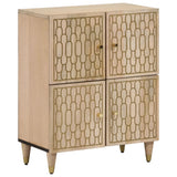 Side Cabinet 60x33x75 cm Solid Wood Mango 358274