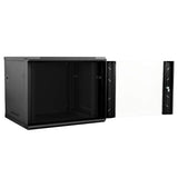 Network Cabinet with Storage Black 60 x 60 x 50 cm Steel 42017638