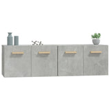 Wall Cabinets 2 pcs Concrete Grey 60x36.5x35 cm Engineered Wood 3115631