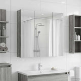 Bathroom Mirror Cabinet Grey Sonoma 70 x 14.5 x 70 cm 889092