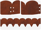 Lawn Edging 30 pcs 103 x 15 cm Steel Rusty 8008670