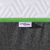 Mattress White and Grey 100 x 200 cm Pocket Spring 4106363