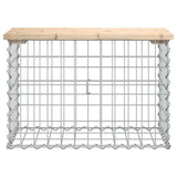 Garden Bench Gabion Design 63x31.5x42 cm Solid Wood Pine 834344