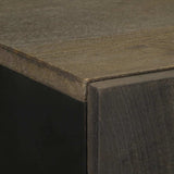 Highboard Black 60x33x100 cm Solid Wood Mango 4017714