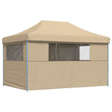 Party Tent Folding Beige 292 x 440 x 315 cm Oxford Fabric 42023632