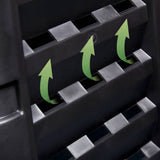 146277 Garden Composter Black 93,3x93,3x113 cm 740 L