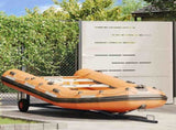 Boat Trailer Silver 302 x 107 x 42 cm Steel 42000850