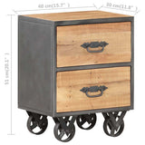 Bedside Cabinet 40x30x51 cm Solid Reclaimed Wood 323513