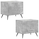 TV Cabinet Concrete Grey Engineered Wood 897558