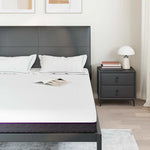 Mattress White and Grey 140 x 200 cm Memory Foam 4106330