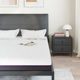 Mattress White and Grey 160 x 200 cm Memory Foam 4106331