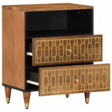 Bedside Cabinet 50x33x62 cm Solid Wood Mango 358294