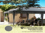 6 x 3 m Pop-Up Steel Frame Gazebo Grey T3398P328437