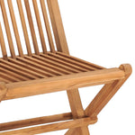 3 Piece Folding Outdoor Dining Set Solid Teak Wood 315455