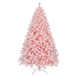 ZNTS 6 FT Artificial Christmas Tree with DIY 100 Warm Lights Battery Operated, 750 Branch Tips and Sturdy 52212843