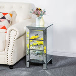 ZNTS Modern and Contemporary Mirrored 3-Drawers Nightstand Bedside Table 34787396