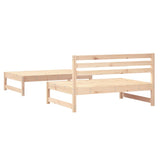 2 Piece Garden Lounge Set Solid Wood Pine 825723