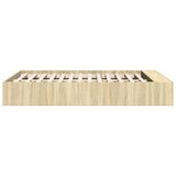 Bed Frame without Mattress Sonoma Oak 120x190 cm Small Double 3280596