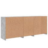 Sideboard with LED Lights Concrete Grey 181.5x37x67 cm 3209040