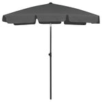 Beach Parasol Anthracite 180x120 cm 314721