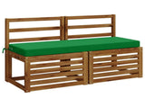 2-Piece Bench Cushions SOEST 2 pcs 100% Polyester Green 949759