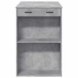 Bar Table Concrete Grey 102x70x103.5 cm Engineered Wood 3309324
