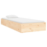 Bed Frame without Mattress Solid Wood 75x190 cm Small Single Small Single 820062