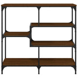 Console Table Brown Oak 103x32x95 cm Engineered Wood 833954