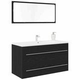 Sink Cabinet Black Oak 90 x 45 x 1.5 cm Engineered wood 862569