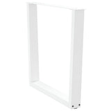 Dining Table Legs V-Shape 2 pcs White 80x cm Steel 4012649