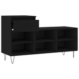 Shoe Cabinet Black 102x36x60 cm Engineered Wood 831365