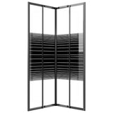 Stripe Shower Cabin ESG 80x80x180 cm Black 151849