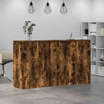 Reception Desk Smoked Oak 180x50x103.5 cm Engineered Wood 3324209