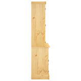 Highboard Corona Brown 112x43x196 cm Solid Wood Mexican Pine 355085
