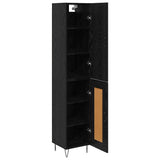 Highboard Black Oak 34.5 x 34 x 90 cm Engineered Wood 3402733