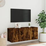 TV Cabinet Wall-mounted Smoked Oak 100x30x41 cm 836970