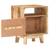 Bedside Table 40x30x50 cm Rough Mango Wood 320928