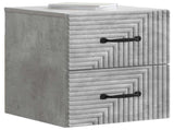 Wall-Mounted Bedside Cabinet Concrete Grey 34.5 x 33 x 40 cm 898641