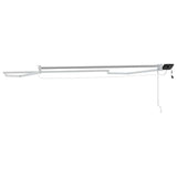 Electric Retractable Awning Frame White 3 x 2.5 m Aluminium 42024195