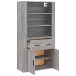 Highboard Grey Sonoma Engineered Wood 3185381