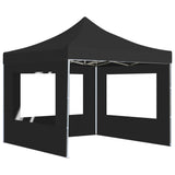 Professional Folding Party Tent with Walls Aluminium 3x3 m Anthracite 45488