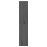 Book Cabinet/Room Divider Grey 60x30x135.5 cm Solid Wood Pine 808170