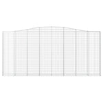 Arched Gabion Basket 400x30x180/200 cm Galvanised Iron 153409
