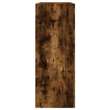 Wall Mounted Cabinet Smoked Oak 69.5x34x90 cm Engineered Wood 830401