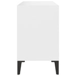 TV Cabinet with Metal Legs White 69.5x30x50 cm 805932