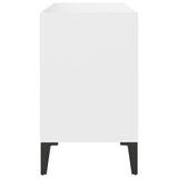 TV Cabinet with Metal Legs White 69.5x30x50 cm 805932