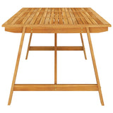 Outdoor Dining Set Warm Brown Solid Acacia Wood Large Seats Many 3057846