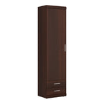 Imperial Tall 1 Door 2 Drawer Narrow Cabinet in Dark Mahogany Melamine 4011043P