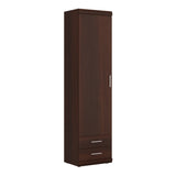Imperial Tall 1 Door 2 Drawer Narrow Cabinet in Dark Mahogany Melamine 4011043P