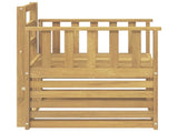 2 Piece Outdoor Sofa Set Solid Acacia Wood White 3439086